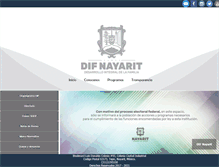 Tablet Screenshot of dif.nayarit.gob.mx